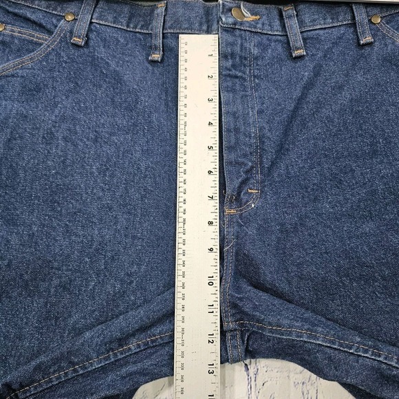 Wrangler Blue Cowboy Country Western Denim Jeans VINTAGE 47MWZPW MENS SIZE 44X30 - Picture 3 of 11